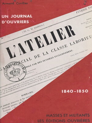 cover image of Un journal d'ouvriers